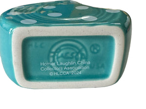 Fiesta HLCCA 2024 Exclusive Turquoise w White Dots Polka Dots Mini Disk