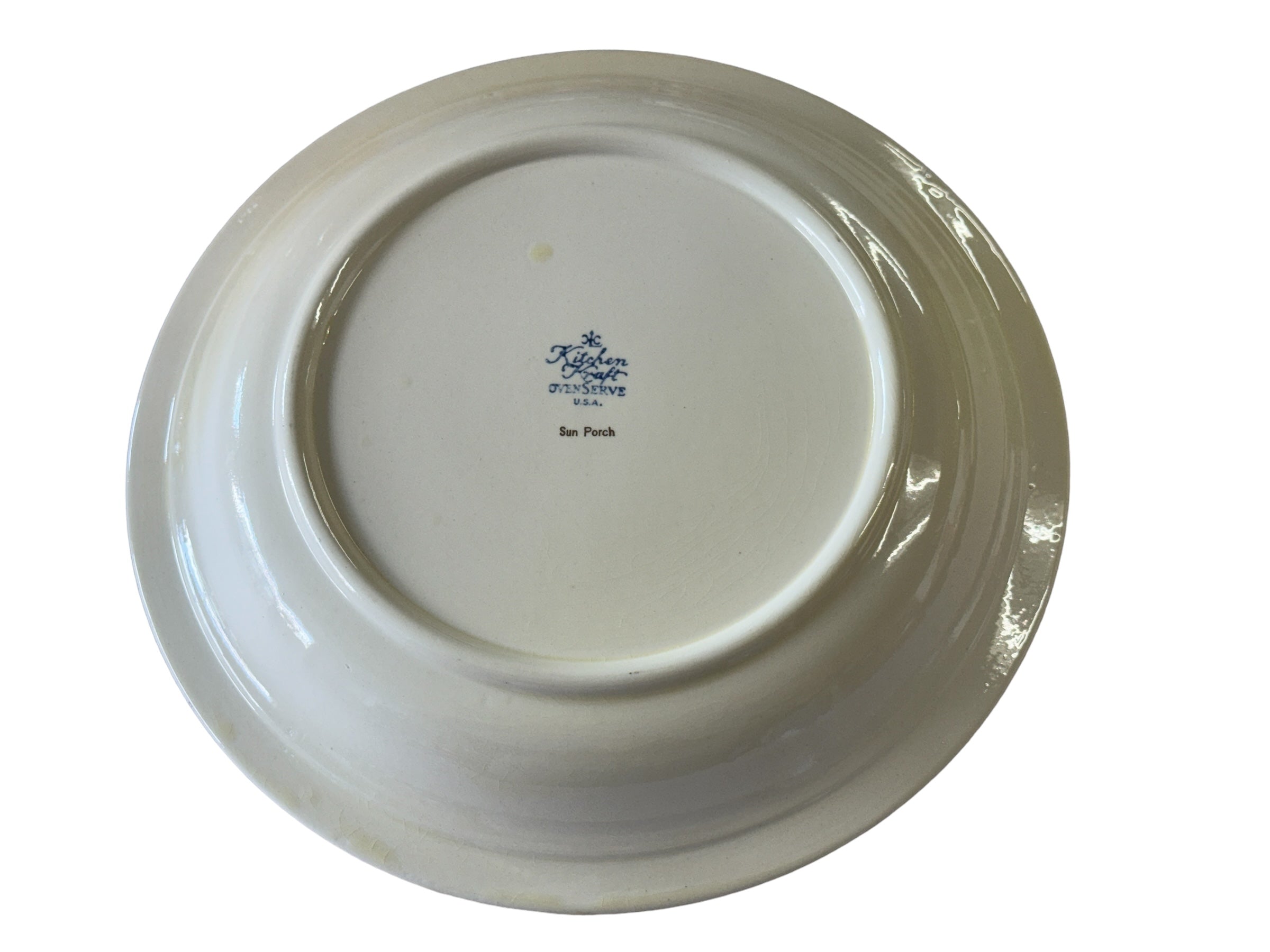 Vintage HLC Kitchen Kraft Sunporch Pie Plate - Thumbnail 3