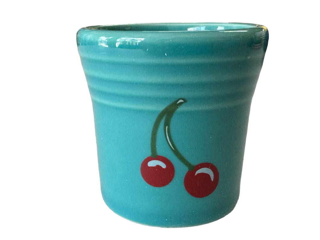 Fiesta HLCCA 2024 Exclusive Shot Glass Turquoise w Cherries