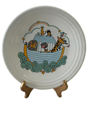 Fiesta  NOAHS ARK Retired White Luncheon Plate