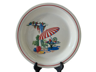 Vintage HLC Kitchen Kraft Sunporch Pie Plate