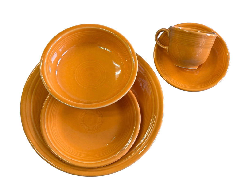 Fiesta Tangerine 5pc Place Settings