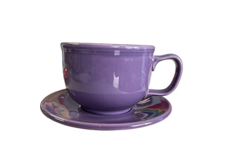 Fiesta Lilac Jumbo Mug & Saucer Retired Color