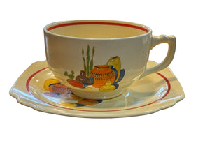 VINTAGE HOMER LAUGHLIN MEXICANA - FIESTAWARE  Cup & Saucer