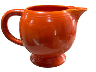 Vintage Fiesta RED Ice Lip Pitcher  1936 - 1946 BEAUTIFUL