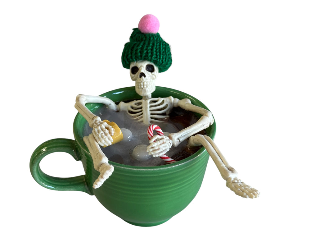 Bone Tired Skelly  Cocoa Time By Color Me Mosaic