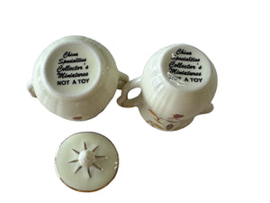 China Specialties Autumn Leaf Miniature Cream & Sugar Set