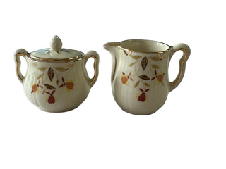 China Specialties Autumn Leaf Miniature Cream & Sugar Set