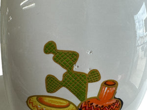 HOMER LAUGHLIN FIESTA WARE MEXICANA MILLENNIUM II DISC VASE