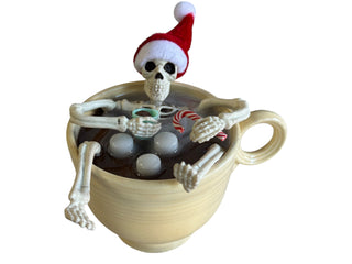 Bone Tired Skelly  Cocoa Time By Color Me Mosaic