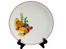 Load image into Gallery viewer, Vintage Homer Laughlin Mexicana Cake Plate red line
