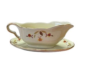 China Specialties Autumn Leaf Gravy Boat Miniature