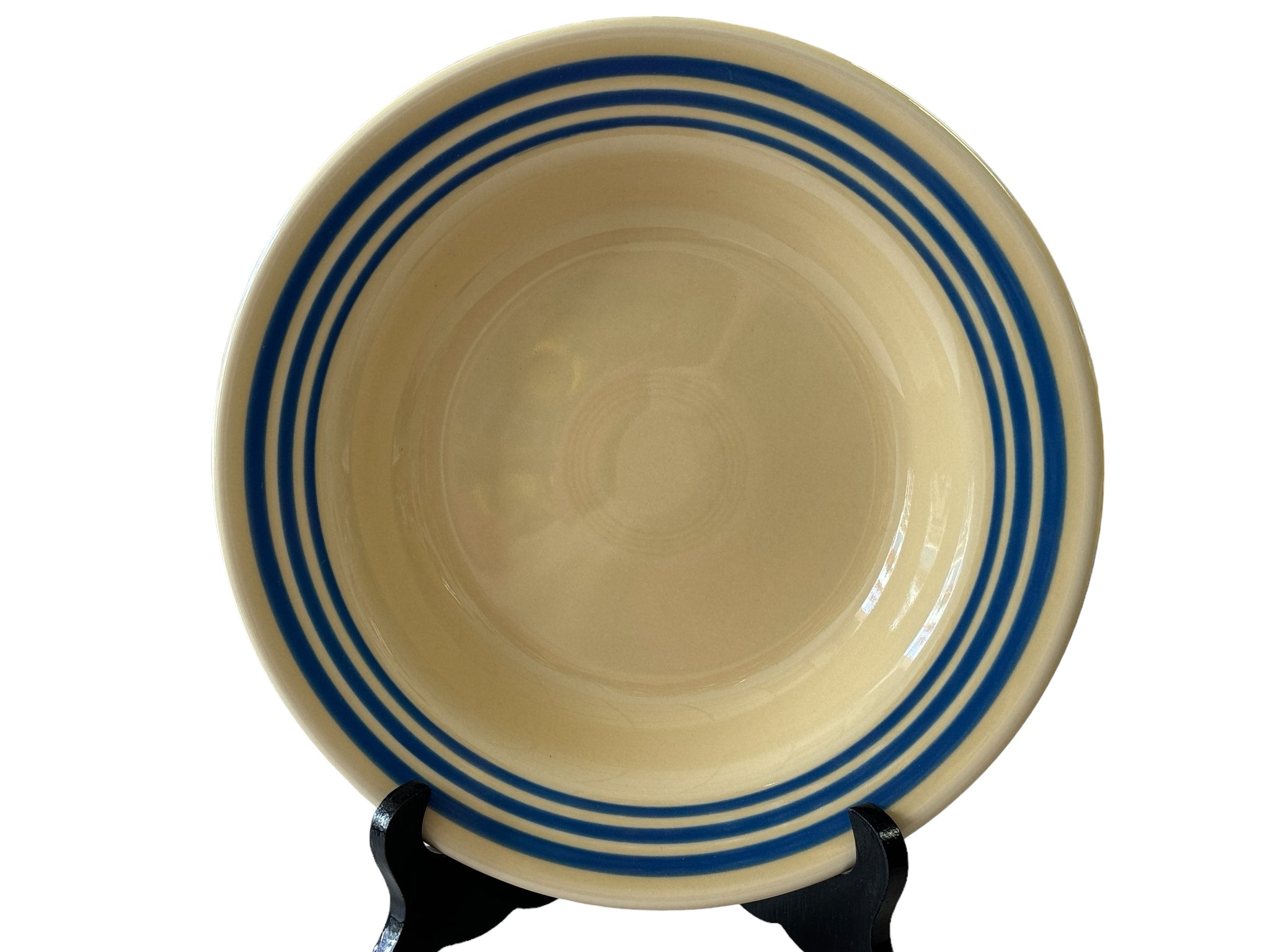 Fiesta HLCCA Blue Stripe Rim Soup Pasta Bowl - Thumbnail 4
