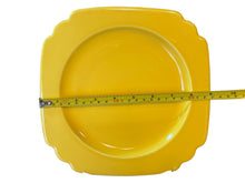 Load image into Gallery viewer, Vintage Homer Laughlin Riviera Art Deco 9&quot; Plate Bright Yellow
