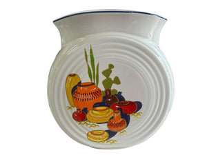 HOMER LAUGHLIN FIESTA WARE MEXICANA MILLENNIUM II DISC VASE