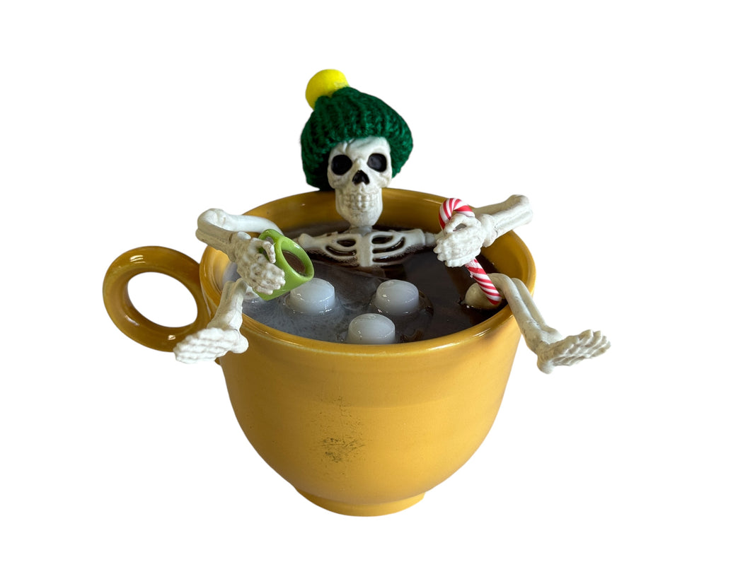 Bone Tired Skelly  Cocoa Time By Color Me Mosaic