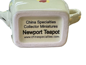 China Specialties Collector Miniature NEWPORT TEAPOT