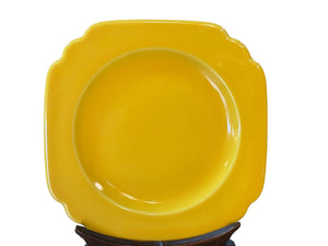 Vintage Homer Laughlin Riviera Art Deco 6.5 Plate Harlequin Yellow