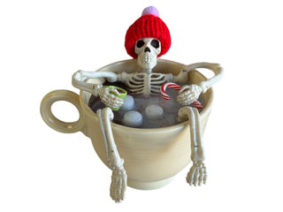 Bone Tired Skelly  Cocoa Time By Color Me Mosaic