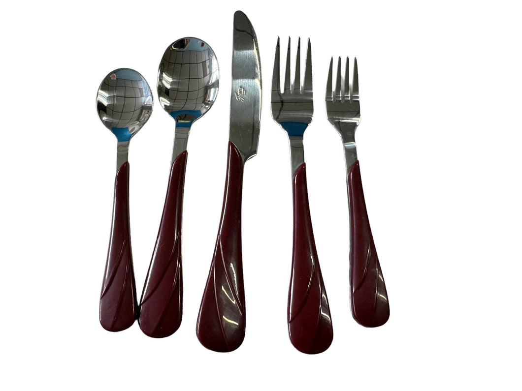 Fiesta Cinnabar 5pc Set Swirl Fan Flatware