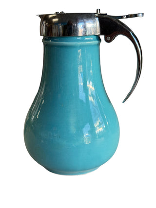 Vintage Fiesta Turquoise Syrup Dispenser Server