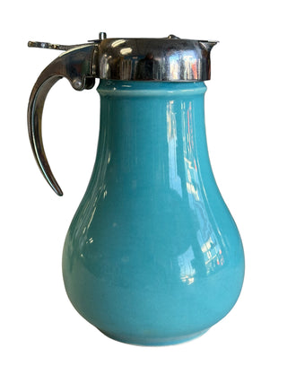 Vintage Fiesta Turquoise Syrup Dispenser Server