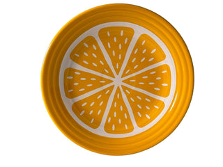 Fiesta FTCCO Outlet Exclusive Orange Luncheon Plate Butterscotch