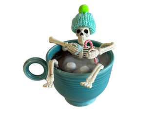 Bone Tired Skelly  Cocoa Time By Color Me Mosaic