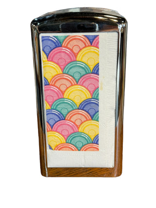 Fiesta Persimmon Go Along Napkin Dispenser &  100 NIP Napkins Both Items New