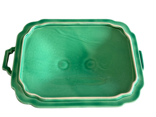Vintage Homer Laughlin Riviera Casserole Green