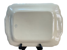 Load image into Gallery viewer, Vintage Homer Laughlin Riviera Gold Lined Ivory Platter 13&quot;
