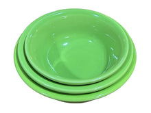 Load image into Gallery viewer, Fiesta Chartreuse Retired Mixing Bowls Set of 3 Utility Bowls
