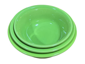 Fiesta Chartreuse Retired Mixing Bowls Set of 3 Utility Bowls