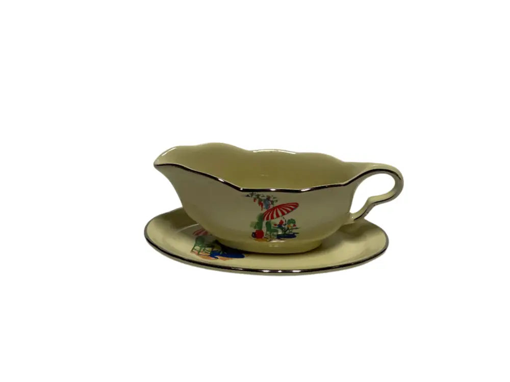 China Specialties Sunporch Gravy Boat & Under Tray Miniature China Specialties