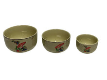 Load image into Gallery viewer, China Specialties Sunporch Mixing Bowl Set 3 Pcs Miniature China Specialties
