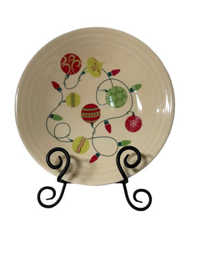 Christmas Ornaments Lunch Plate Fiesta Exclusive 9 Luncheon New Tags