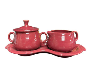 Cinnabar Figure 8 Tray Cream & Sugar Fiesta