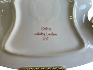 Fiesta 2017 Salary Set Taper Mug Tree Plate Holly & Ribbon Fiesta