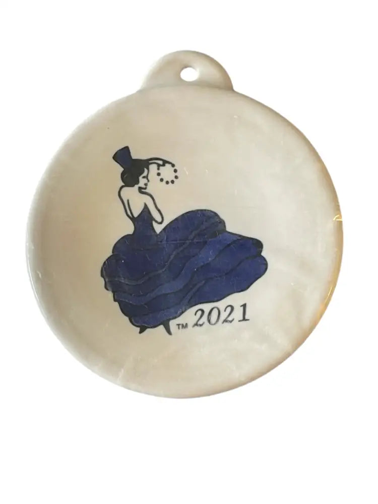 Fiesta 2021 White W Twilight Dancing Lady Ornament Fiesta Ornament