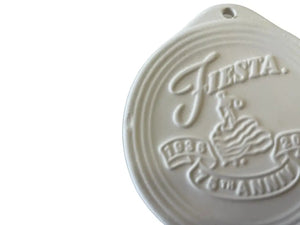 Fiesta 75Th Anniversary Ornament Bisque | Fired Unglazed Fiesta