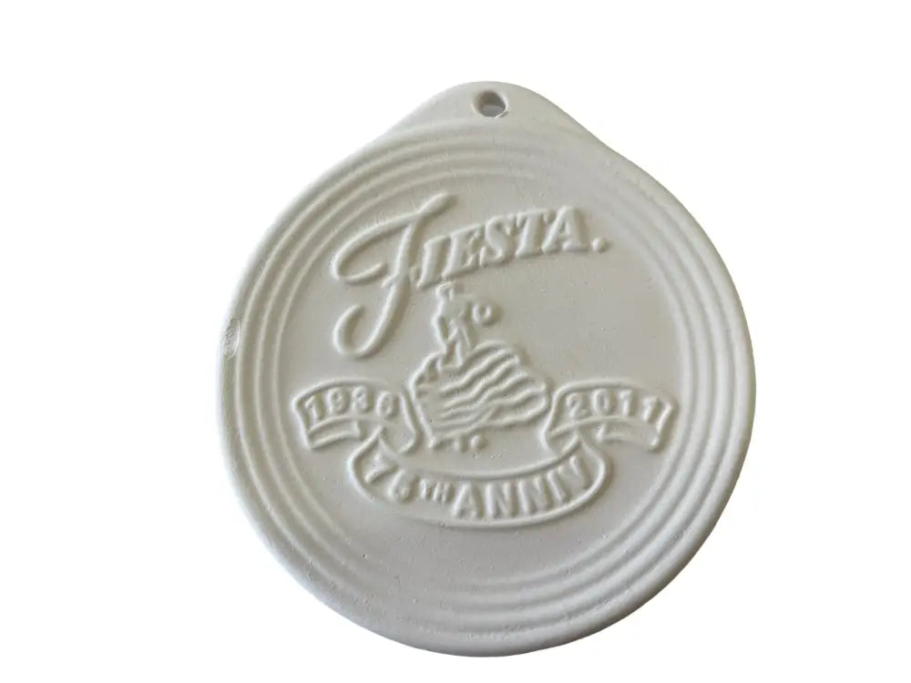 Fiesta 75Th Anniversary Ornament Bisque | Fired Unglazed Fiesta