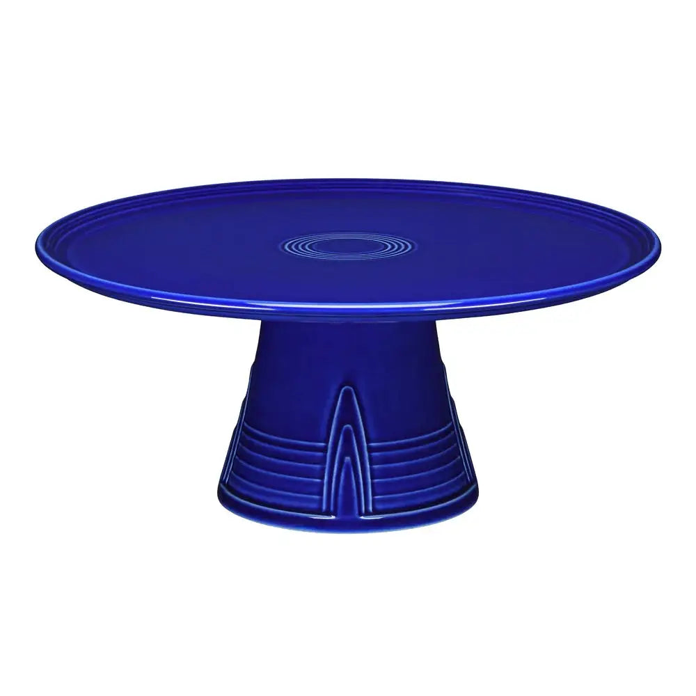FIESTA twilight blue 85th ANNAVERSARY Pedestal CAKE PLATE Stand