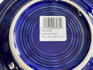 Fiesta Appetizer Plate Skull And Vine Twilight Fiestaware