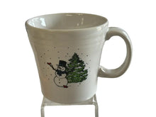 Load image into Gallery viewer, Fiesta Belks Snowman &amp; Tree Taper Mug Fiesta
