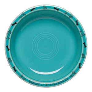 Fiesta Best Friends Dog Bowl Medium Turquoise Fiesta