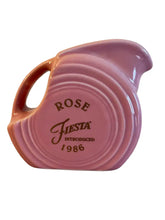 Load image into Gallery viewer, Fiesta Betty Crocker 1986 Rose Mini Pitcher Fiesta
