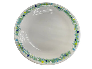 Fiesta Blue Christmas Garland Dinner Plate