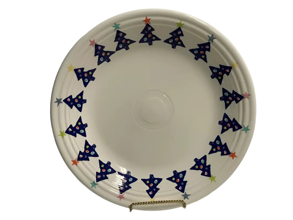 Fiesta Blue Tree By Homer Laughlin 10 5/8’’ Dinner Plate P86 Fiesta