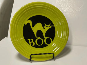 Fiesta Boo Cat Luncheon Plate Halloween Retired Fiesta