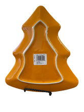 Load image into Gallery viewer, Fiesta Butterscotch Christmas Tree Plate Fiestaware Orange Holiday Platter Tray Nwt
